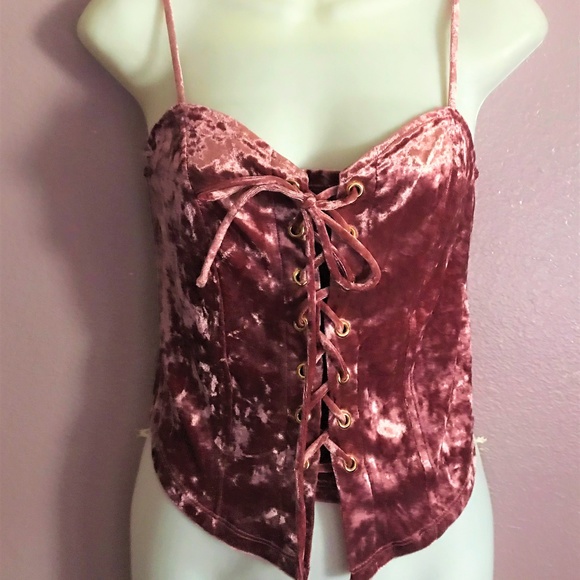 Aliana Tops - NWT Aliana | pink velvet top
